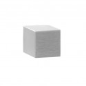 Bouton de meuble carré inox 15 mm - par 2 pièces